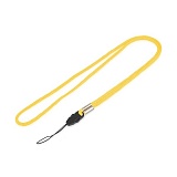Шнурок для бейджа желтый с фастексом для мобильного телефона