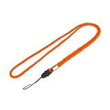 Шнурок для бейджа оранжевый с фастексом для мобильного телефона