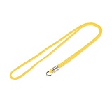 Шнурок для бейджа желтый с кольцом